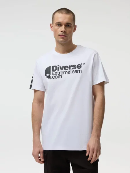 Футболка Diverse с автографом белая