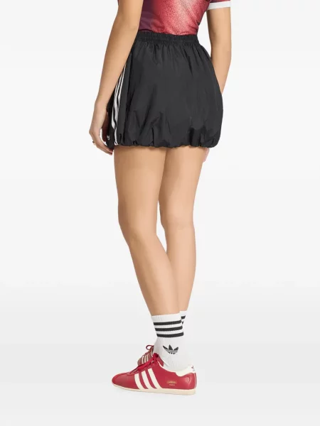 Csíkos kötött galléros póló Adidas fekete
