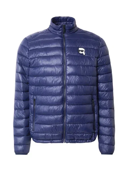 Karl Lagerfeld Prehodna jakna temno modra / črna bela