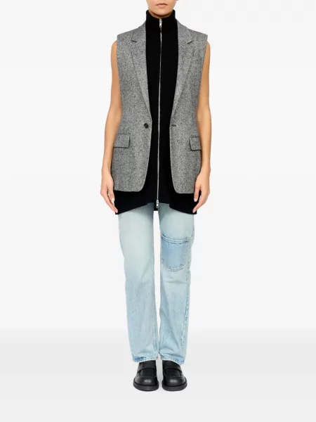 Елек Mm6 Maison Margiela от туид сиво