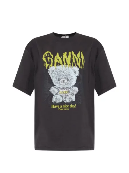 Tricou Ganni cu imagine gri