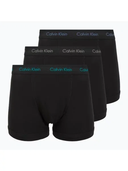 Boxeri pentru bărbați Calvin Klein Trunk 3 perechi of black bodies and wbs with driftwood negru