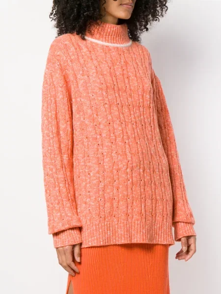 Sweter Cashmere In Love z kaszmiru pomarańczowy