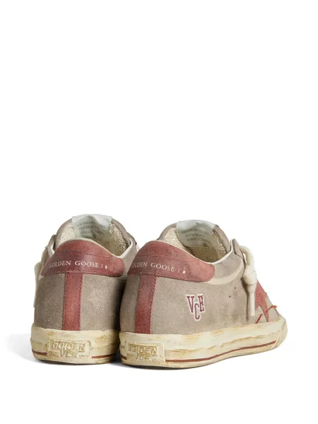 Szarvasbőr viaszos sneaker Golden Goose szürke