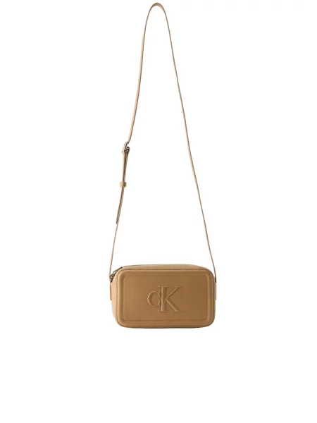 Geantă Calvin Klein Bold Ck Camera Bag  bej
