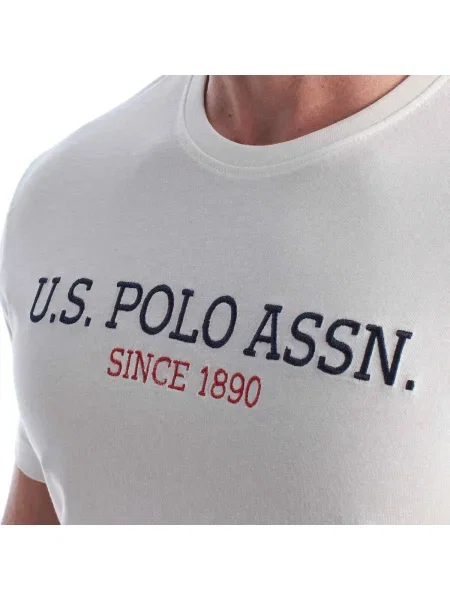 Tricou polo U.s. Polo Assn. alb