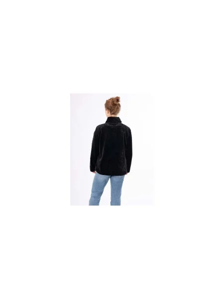 Női polár pulóver Aulp Virlo Coral Fleece black. Méret: fekete