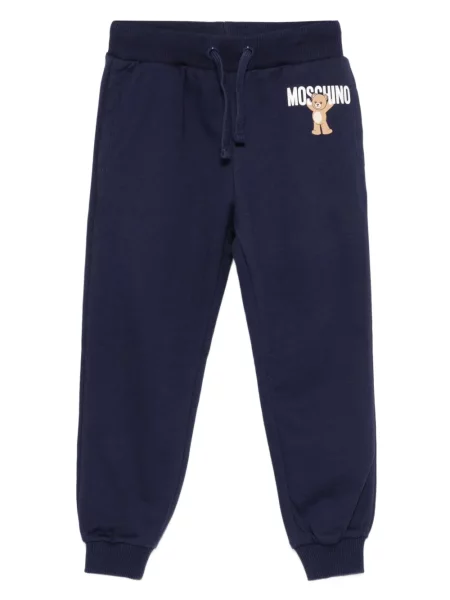 Spodnie dziecięce Moschino niebieskie
