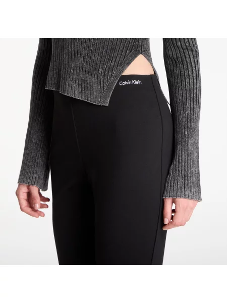 Lepršave traperice Calvin Klein lepršave crna