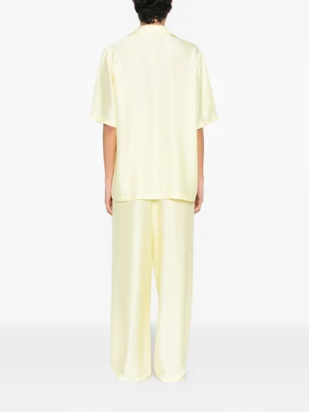 Pantaloni Silkylicious scurte galben
