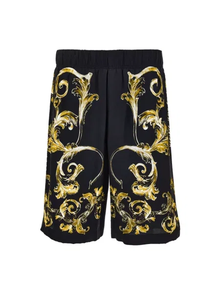 Szorty jeansowe Versace Jeans Couture czarne
