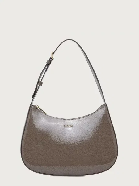 Furla geantă pentru femei din piele Margot S maro