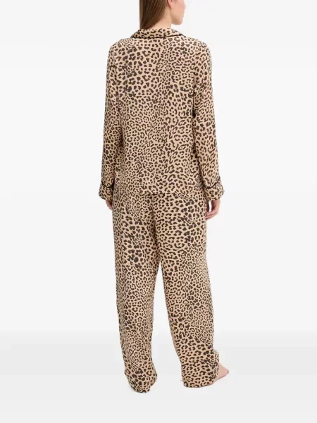 Pijamale Dkny cu imagine cu model leopard maro