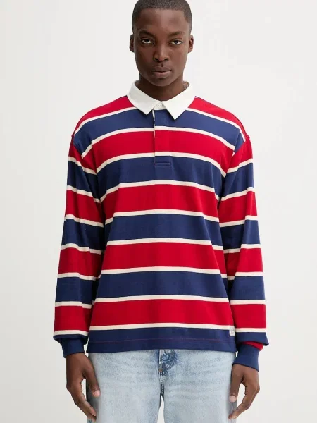 Majica z dolgimi rokavi Guess Jeans rdeča