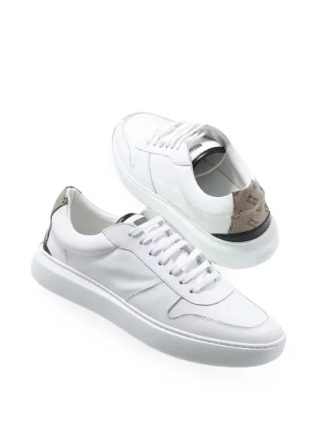 Sneakerși Herno din piele alb