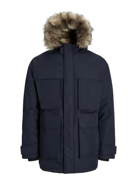Geacă parka Jack & Jones albastru