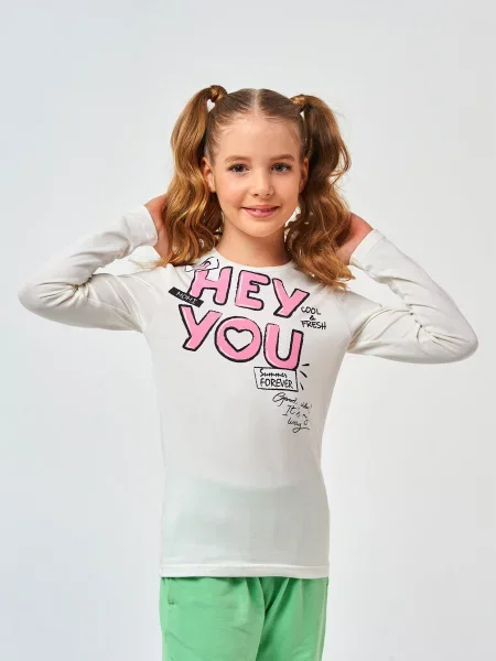 Дитячий Лонгслів SMIL молочний