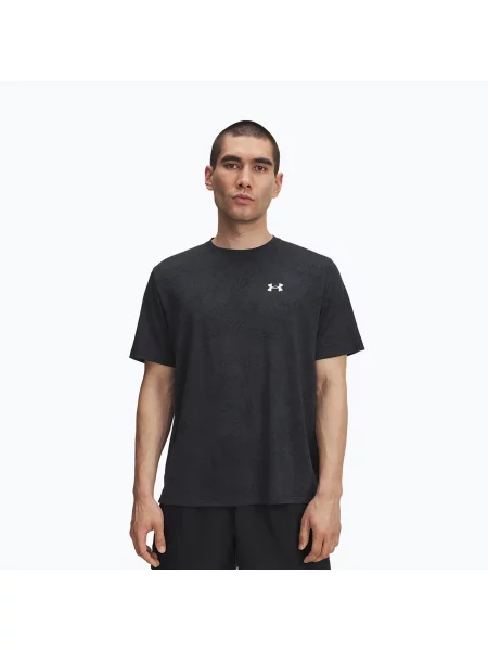 Tricou de antrenament pentru bărbați Under Armour Tech Tee Pixelate black/white alb