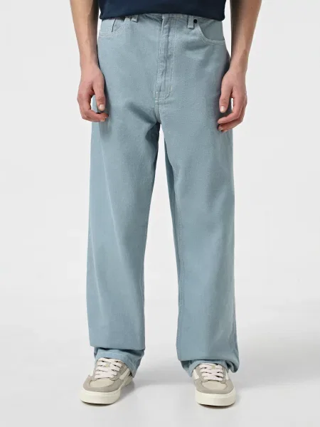 Штани повсякденні Vans Loose Denim блакитний