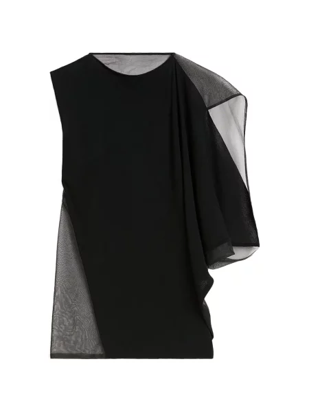 Bluză Sportmax asimetrică negru