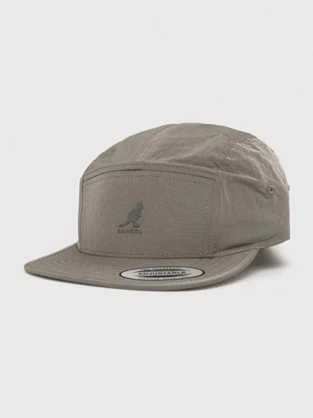 Шапка с козирка Kangol с изчистен дизайн зелено