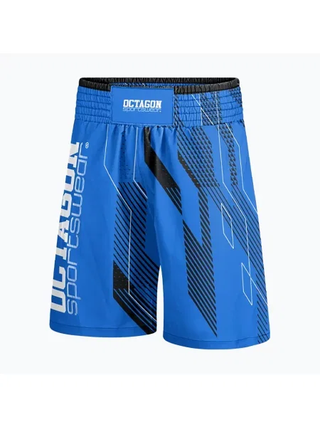 Spodenki bokserskie Octagon Diamond blue niebieskie
