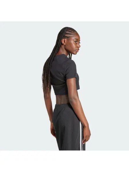 Koszulka Essentials Ribbed czarna