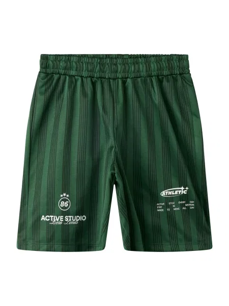 NAME IT Pantaloni verde / negru alb