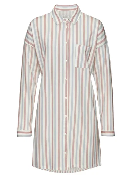 VIVANCE Spalna srajca Dreams bež / zelena bela