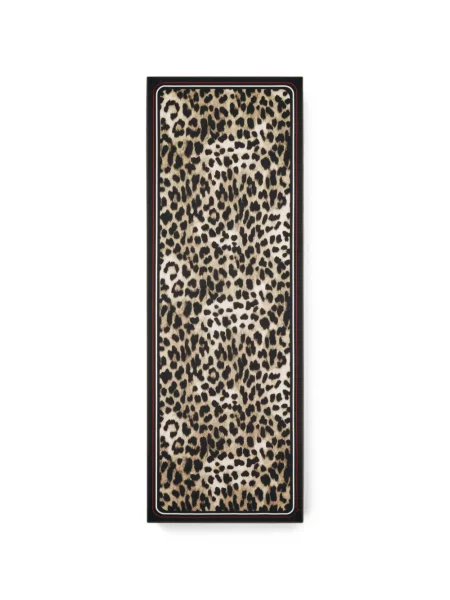 Fular Givenchy de mătase cu imagine cu model leopard