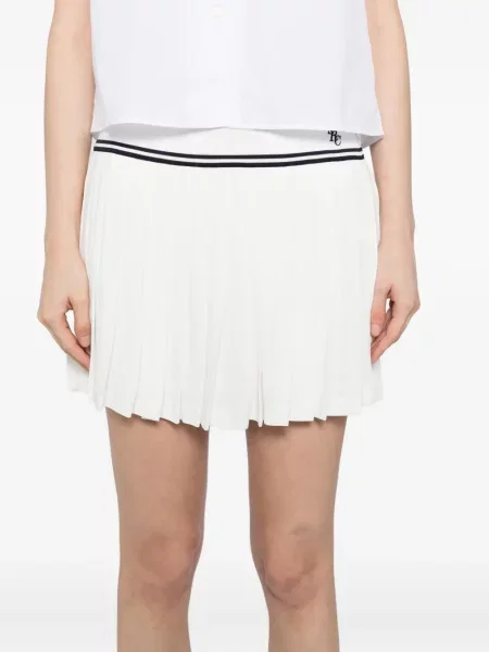 Плисирана плисирана пола Sporty & Rich бяло