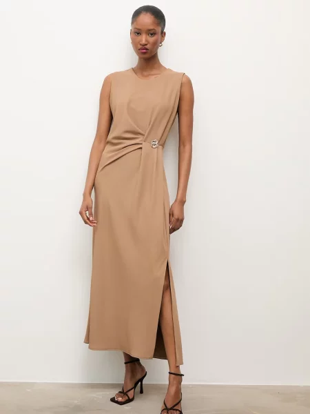Answear.LAB sukienka brązowa