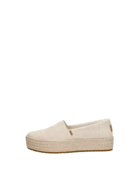 Lniane espadryle Toms beżowe