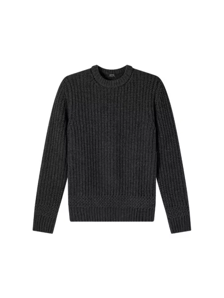 Sweter A.p.c. wełniany szary