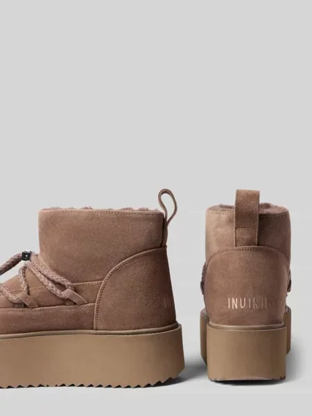 Kozaki ze skóry z podeszwą na platformie model CLASSIC LOW PLATFORM' Inuikii