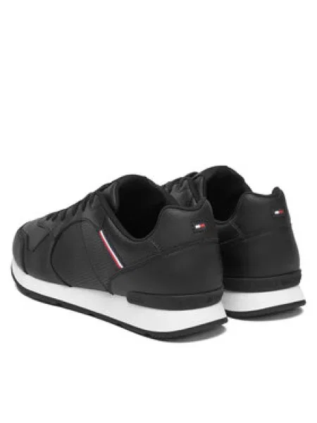 TOMMY HILFIGER Niske tenisice tamno plava / vatreno crvena crna