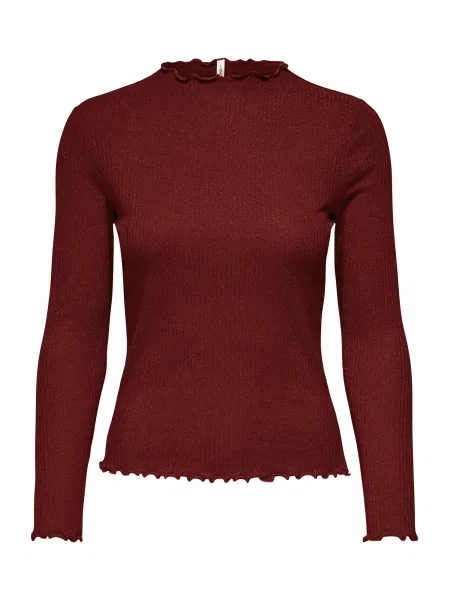 ONLY Tricou ONLEMMA bordeaux roșu