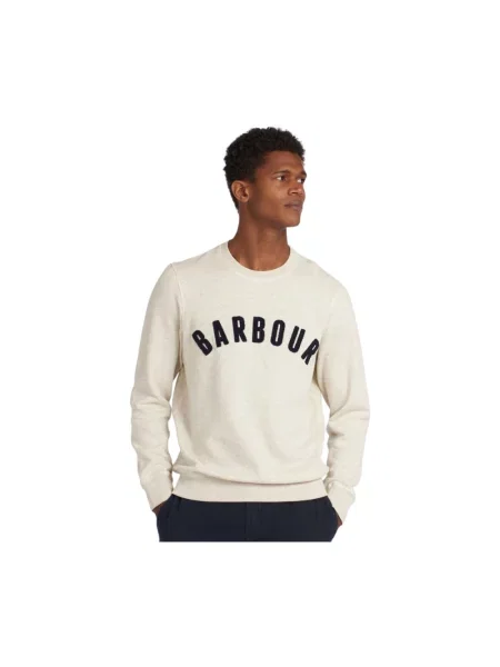Bluza Barbour z logo beżowa