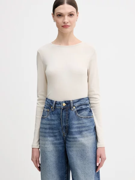 United Colors of Benetton longsleeve beżowy