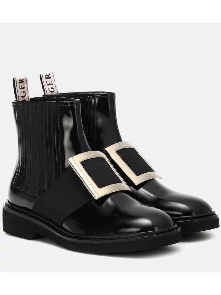 Botine chelsea Roger Vivier din piele negru