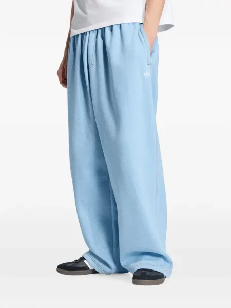 Hanorac Adidas din fleece cu autograf cu gradient albastru