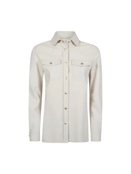 Koszula Eleventy zamszowa beżowa