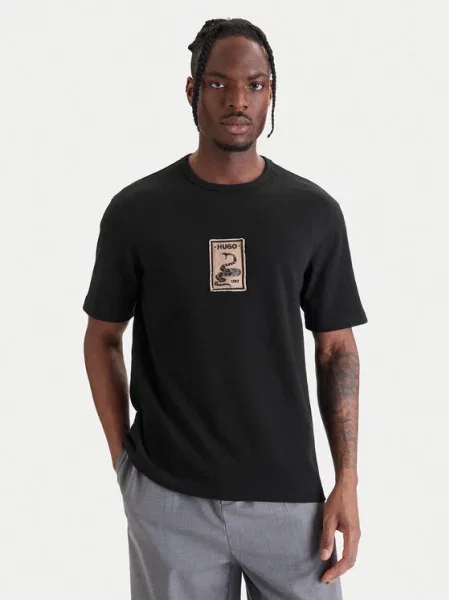 HUGO Tricou Dobul negru