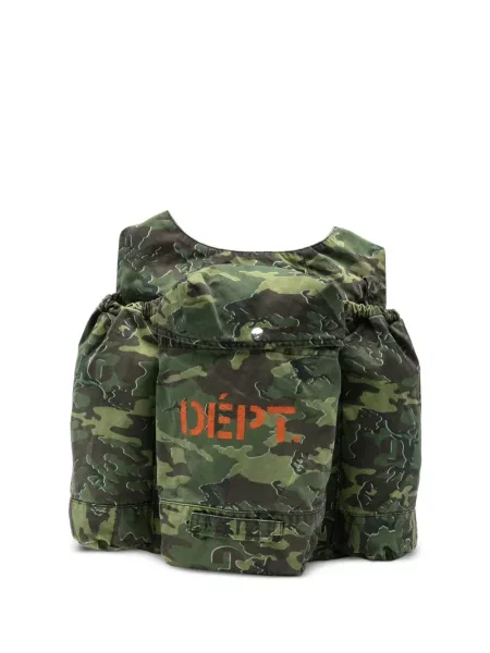 Prsluk Gallery Dept. s printom s camo uzorkom zelena