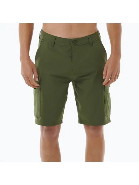 Férfi Rip Curl Boardwalk Classic Surf Cargo rövidnadrág sötét olajzöld színű. Méret: 36 zöld