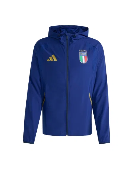 ADIDAS PERFORMANCE Přechodná bunda Italy Tiro Travel Full Zip' modrá