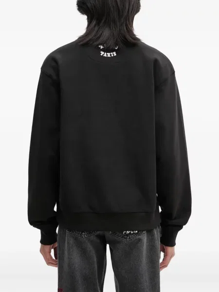 Hanorac Kenzo cu broderie cu dungi de tigru negru