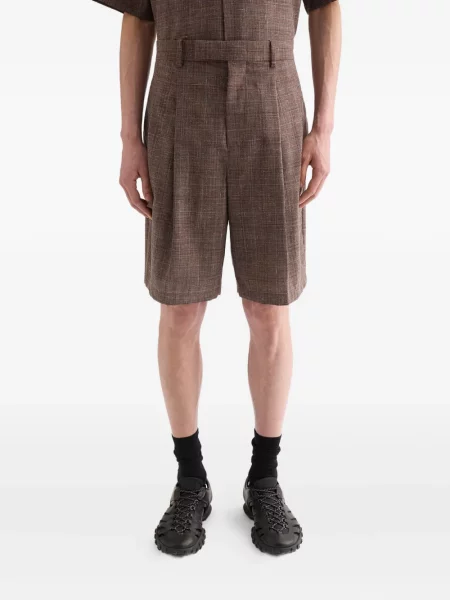 Pantaloni scurți Jil Sander maro