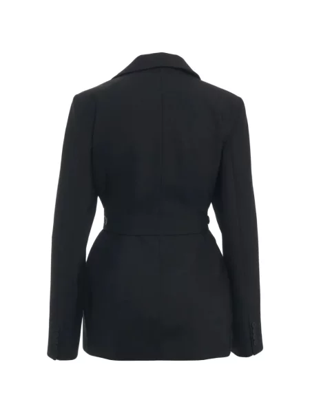 Cu centură geacă Semicouture cu rever negru
