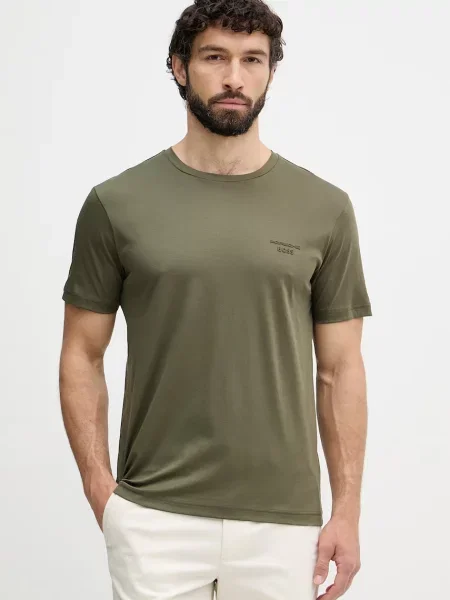 BOSS Green T-shirt BOSS X PORSCHE zielona